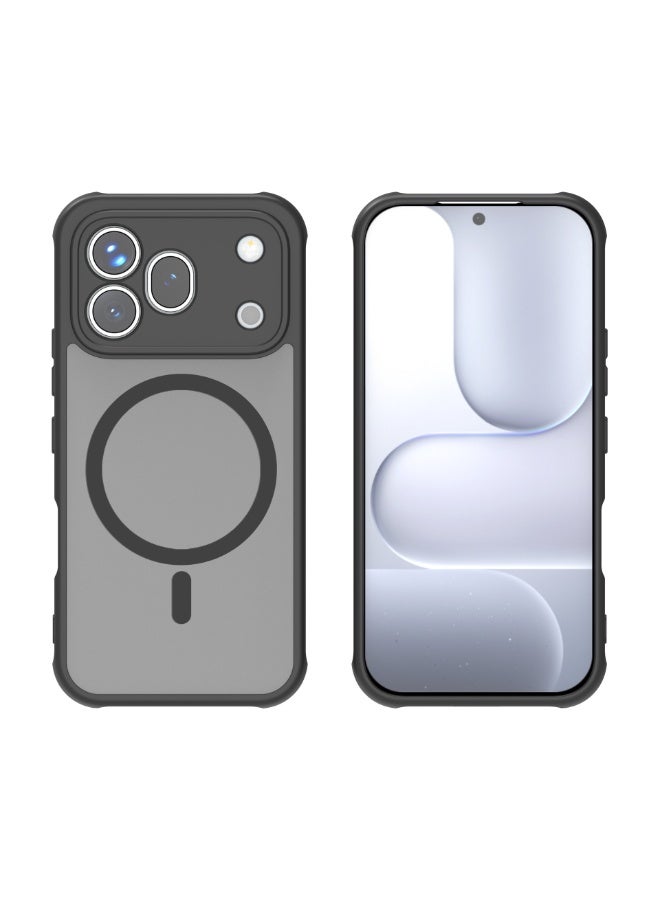 CoomBe for Honor 600 pro Case, Upgraded Full Camera Protection, Compatible with Mag-safe, Slim Translucent Matte Back Soft Bumper Phone Cover for Honor 600 pro  (Black) - Image 3