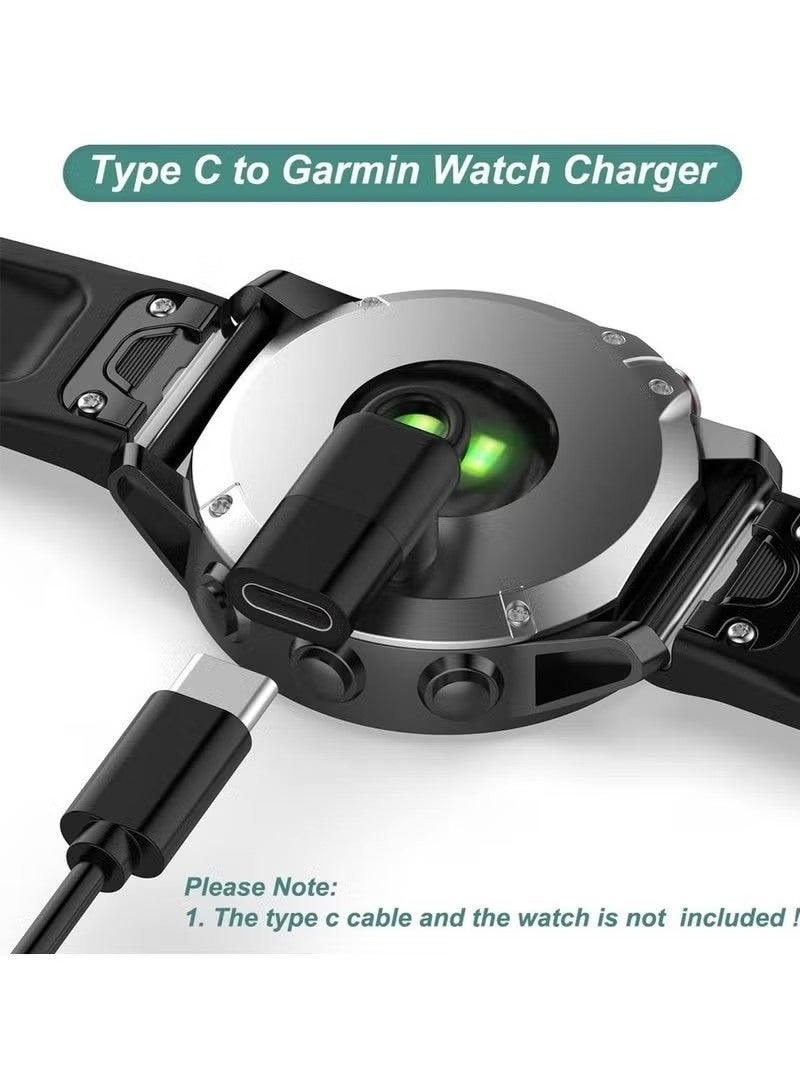 Type-C to Garmin Charging Adapter Converter for Garmin Fenix 7 / 7X / 6 Pro, Forerunner 245 / 945 / 955, Venu Sq, Vivoactive 4 / 4S, Instinct 2 - Image 3