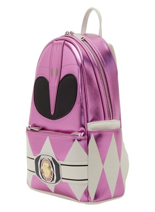 لاونج فلاي حقيبة ظهر صغيرة من Loungefly Hasbro Power Rangers Pink Ranger Cosplay - Image 4