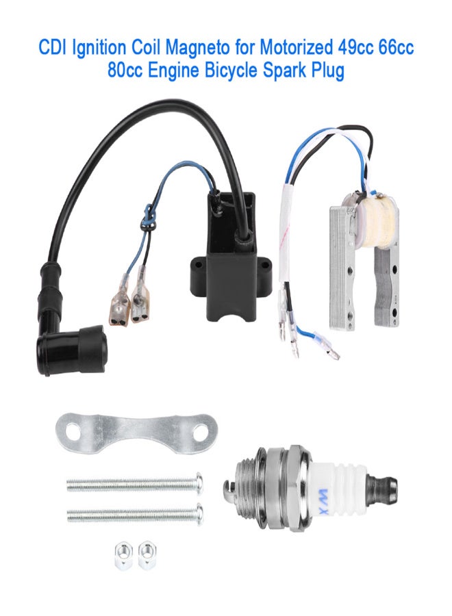 CDI Ignition Coil Magneto for Motorized 49cc 66cc 80cc Engine Bicycle Spark Plug - Image 5