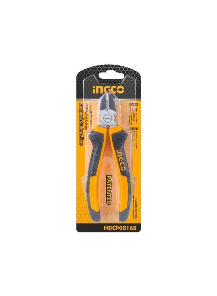 INGCO INGCO 7 Inch Diagonal Cutting Plier, Polish and Anti-Rust Oil, Packed by Sliding Card - Image 1