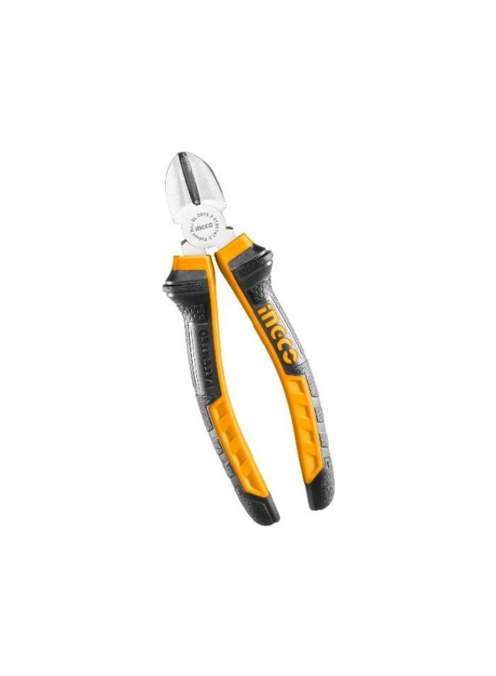INGCO INGCO 7 Inch Diagonal Cutting Plier, Polish and Anti-Rust Oil, Packed by Sliding Card - Image 2