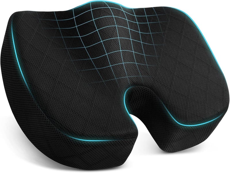MASHUR FAB Cushion for Chair and Car Seat - Premium Memory Foam Pillow with Removable & Washable Cover (SF-8 COCSY SEAT, 1) - Image 1