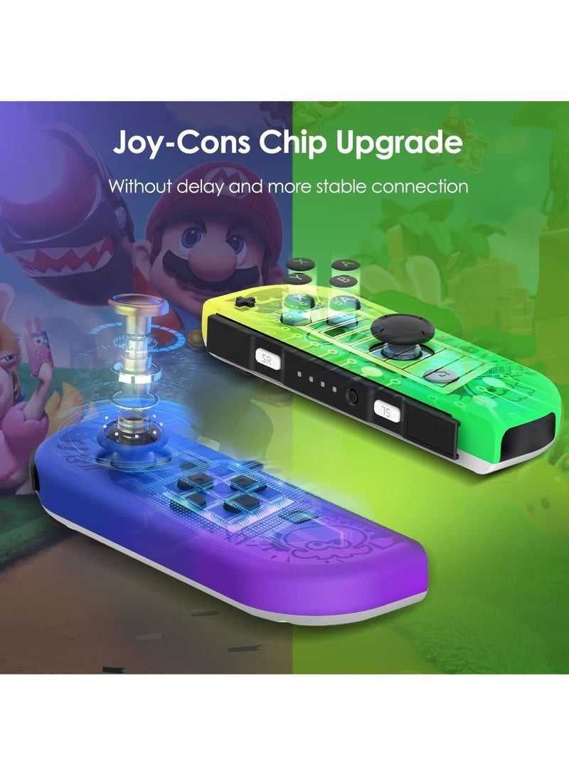 Controller for Nintendo Switch, L/R Controllers Replacement Compatible with Nintendo Switch/Lite/OLED, Joystick  with Wake-up/Screenshot/Dual Vibration/Motion Control Function With RGB light - Image 2