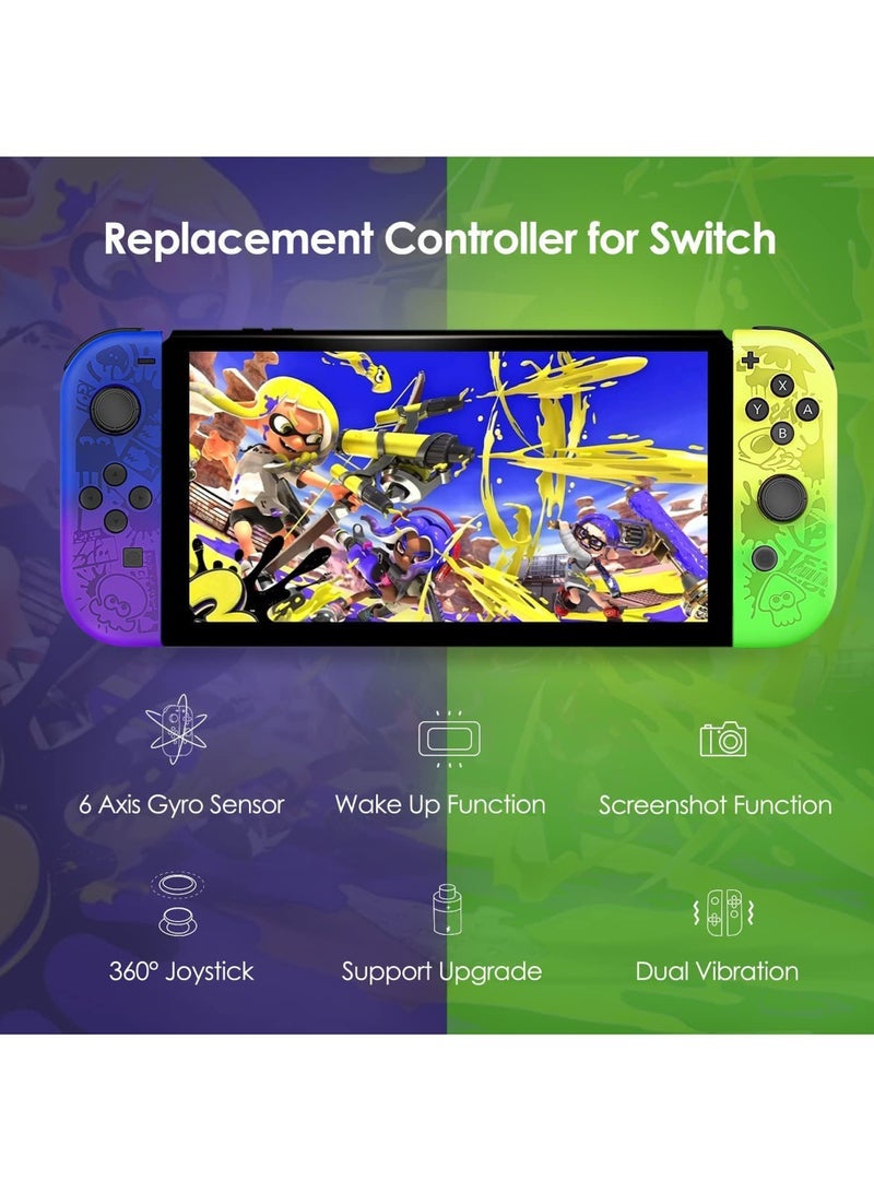 Controller for Nintendo Switch, L/R Controllers Replacement Compatible with Nintendo Switch/Lite/OLED, Joystick  with Wake-up/Screenshot/Dual Vibration/Motion Control Function With RGB light - Image 5