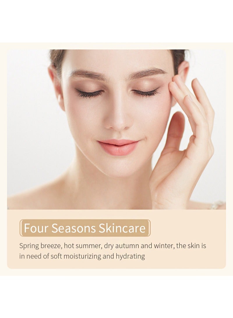 BIOAOUA Rice Raw Pulp Face Cream And Eye Cream Set，Moisturizes Skin, Shrinks Pores, Rice Extract Anti-Aging Moisturizer, Reduces Dark Circles And Eye Bags (50g+20g) - Image 4