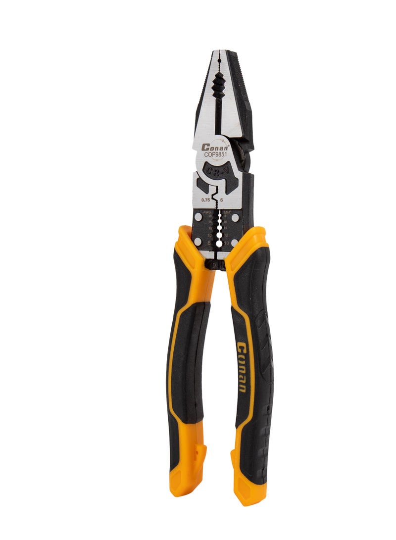 Conan 9-in-1 Multifunctional Electrician Pliers – 8.5 inch | Industrial Precision Tool – Model COP9851 - Image 1
