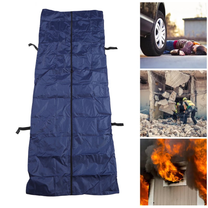 Cadaver Bag 210*75Cm Leak Proof Dead Body Bag - Durable Thickened Oxford With 4 Reinforced Handles Corpse Storage for Funeral Industry Emergency Rescue - Image 5
