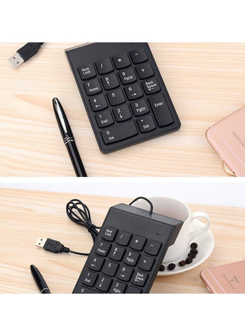 أسلاك وكابلات Ultima USB 2.0 لوحة مفاتيح رقمية سلكية USB NUM PAD رفيعة صغيرة لوحة أرقام لوحة مفاتيح رقمية 18 مفتاحًا لـ iMac/Mac Pro/MacBook/MacBook Air/Pro...  - Image 5