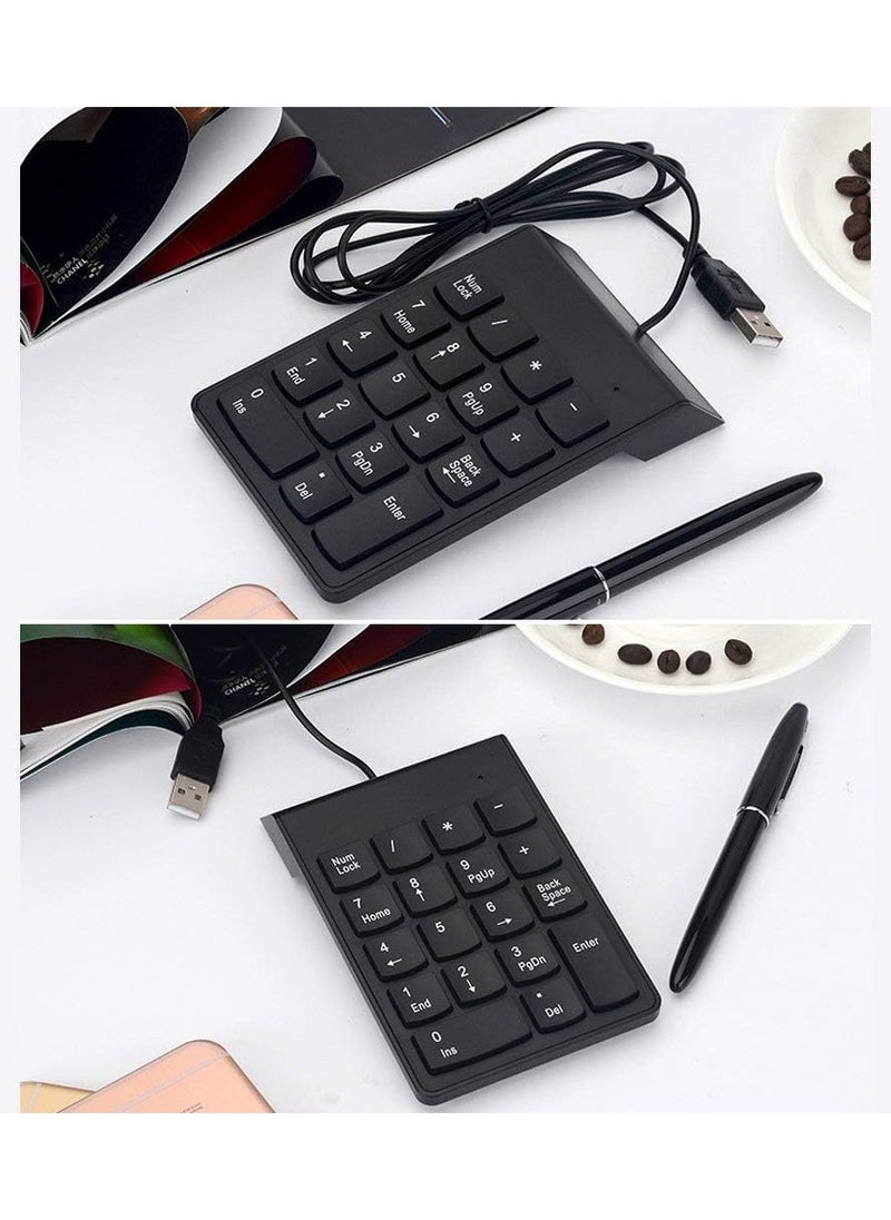 أسلاك وكابلات Ultima USB 2.0 لوحة مفاتيح رقمية سلكية USB NUM PAD رفيعة صغيرة لوحة أرقام لوحة مفاتيح رقمية 18 مفتاحًا لـ iMac/Mac Pro/MacBook/MacBook Air/Pro...  - Image 4