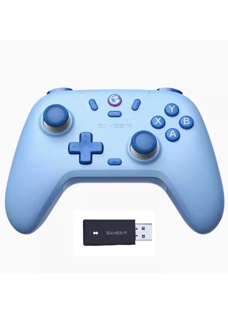 Generic Wireless Gamepad GameSir Nova Lite Fantastic Color 2.4G Receiver Multiplatform Game Controller for PC, Steam, Switch, iOS, Android Blue  - Image 1