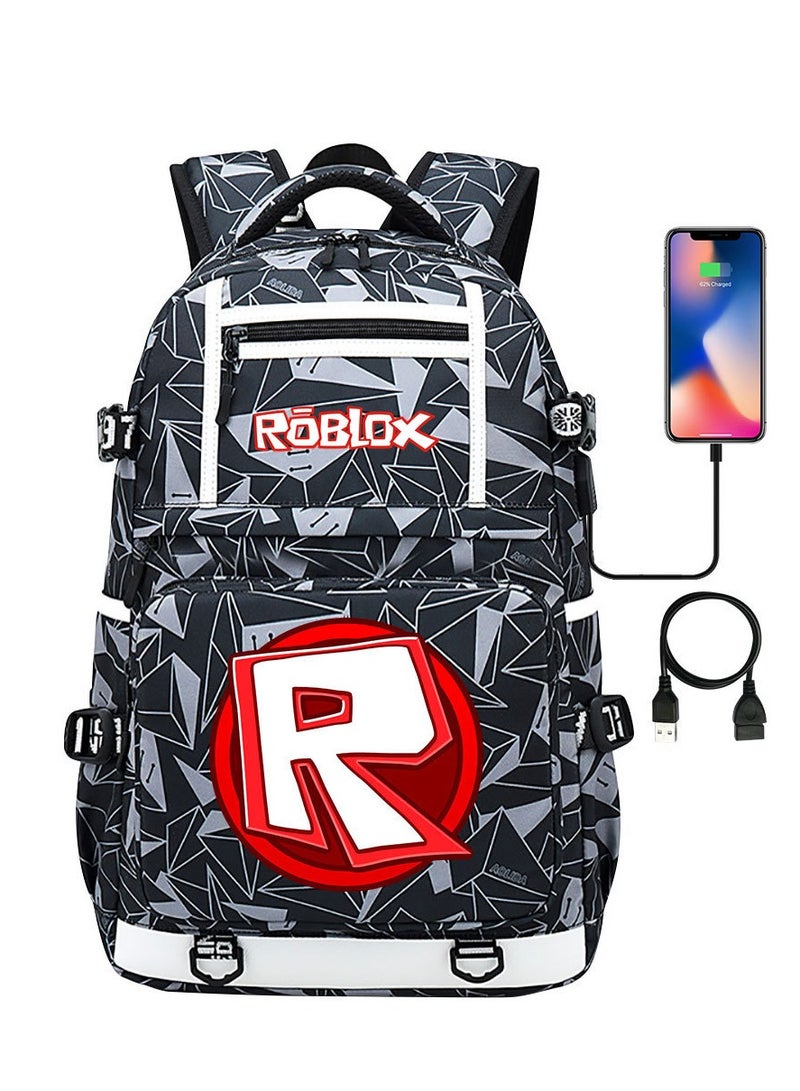ROBLOX Printed Youth Large Capacity Men's and Women's Shoulders