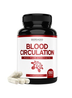 DORADO NUTRITION Blood Circulation Supplement (150 Capsules) Blood Flow Complex Niacin Larginine Ginger Cayenne Pepper Hawthorn Diosmin Vegan & Non Gmo Support Leg & Vein Health Usa Made (150 Count)  - Image 2