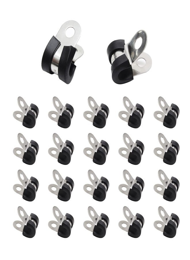 Suiwotin 22pcs 1/4 inch (6mm) Stainless Steel Cable Clamps, Insulated, P-type, Parallel Jaw - Image 4