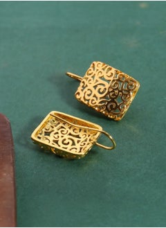 GOLDMAX Elegant 21k Gold Plated Earrings For Women  - Image 3