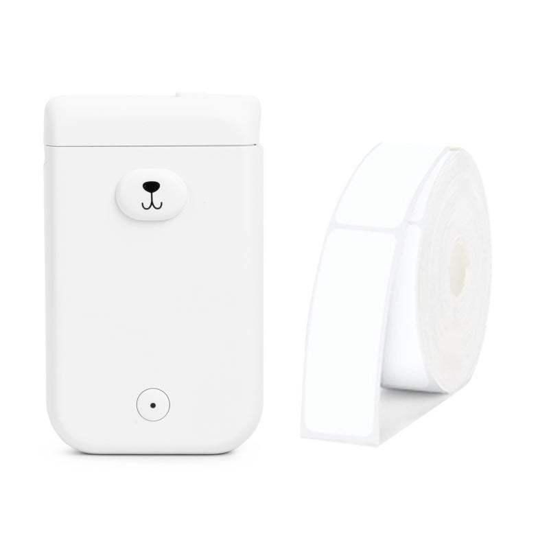 AIMO Label Printer: 1000mAh Rechargeable Battery Inkless Pocket Printer - 203DPI Resolution Automatic Recognition Mini Printer for Home Storage, Office, Study - Image 1