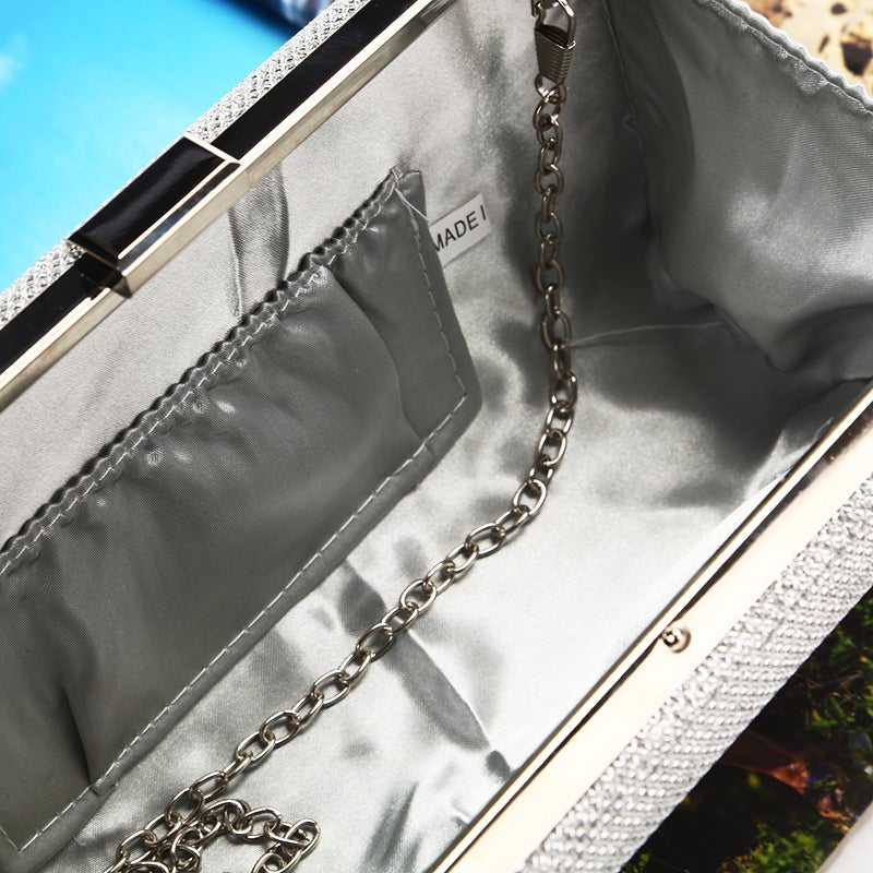 Cross-border new dinner bag dazzling magic color evening bag large capacity banquet bag simple party bag factory wholesale - Image 5