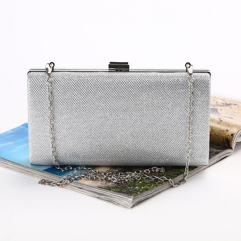 Cross-border new dinner bag dazzling magic color evening bag large capacity banquet bag simple party bag factory wholesale - Image 2