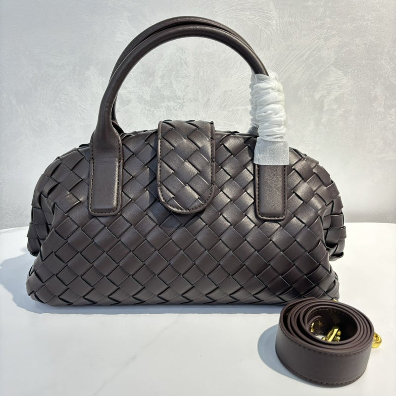 Dumpling Bag Cowhide Woven Handbag Casual Shell Bag Fashion Easiest For Match Commuting Messenger Handbag - Image 3