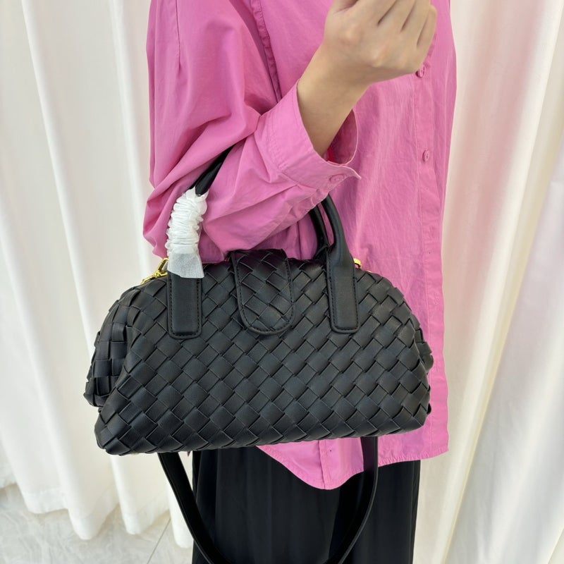 Dumpling Bag Cowhide Woven Handbag Casual Shell Bag Fashion Easiest For Match Commuting Messenger Handbag - Image 5