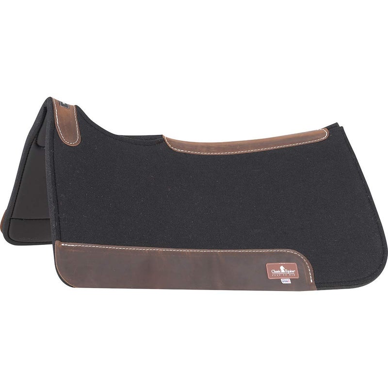 Classic Equine ContourPedic Square Western Saddle Pad Black 31 X 32