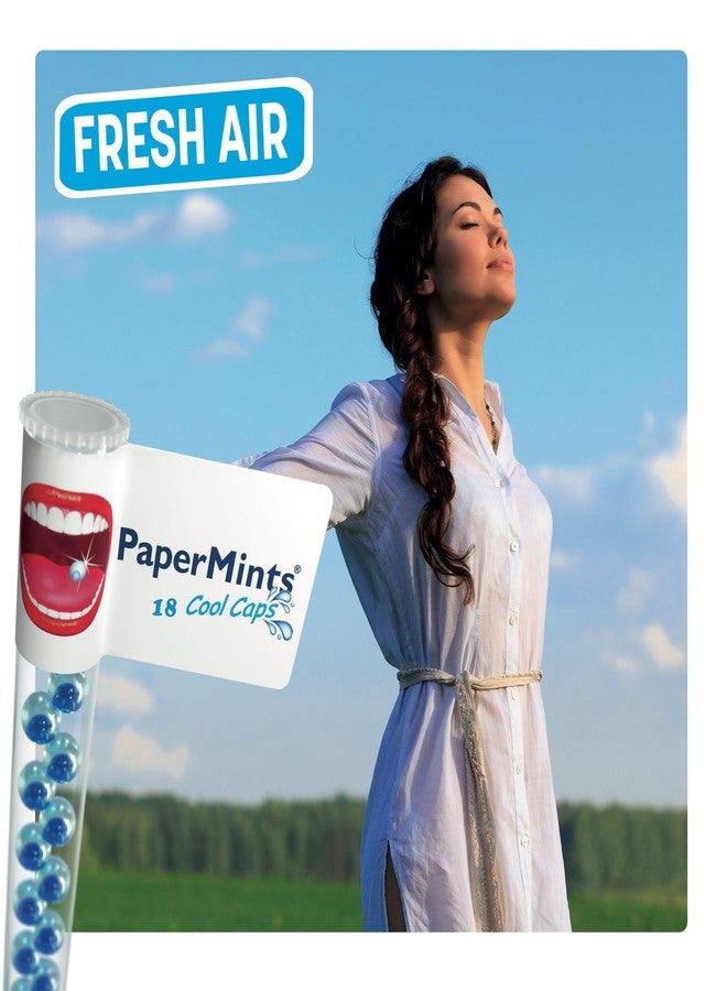 بيبرمينتس كبسولات بيبر مينتس كول كابس - حلوى نعناع منعشة فورية للفم، خالية من السكر، 10 أنابيب × 18 كبسولة، علاج فعال لرائحة الفم الكريهة لدى البالغين، لآلئ منعشة للفم لعلاج رائحة الفم الكريهة، بنكهة النعناع مناسبة لنظام الكيتو الغذائي. - Image 5