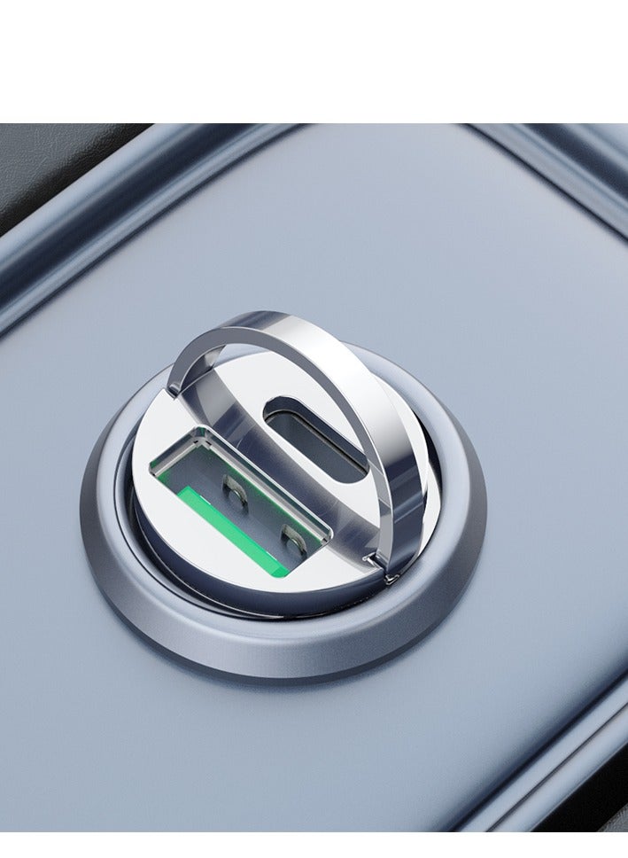 Fast Car Charger PD 30W QC 3.0 Power Adapter iPhone 15 Car Charger Fast Charging Samsung 25W Car USB Plug for Samsung, iPhone, iPad Pro/Air, Huawei, Oneplus, Xiaomi, etc Transparent - Image 2