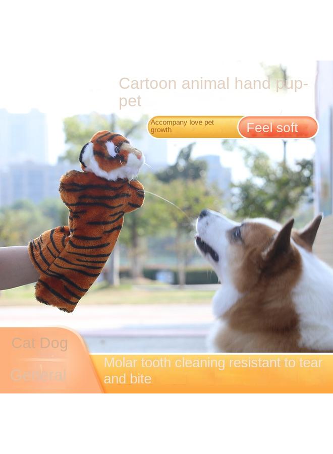Bluejw Cross-border Pet Toy Plush Animal Interactive Hand Puppet Cat Dog Universal Pet Performance Props In Stock Wholesale Distribution - Image 2