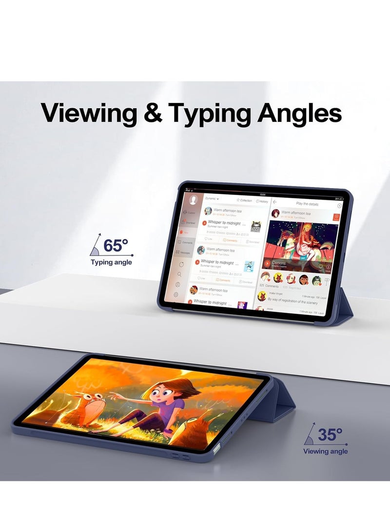 DUSALA iPad Air 11 Inch M2 2024 Case, iPad Air 5th/4th Gen (10.9 Inch, 2022/2020) – Lightweight Soft TPU Protective Case with Auto Sleep/Wake, Smart Folio Cover, Slim & Durable, Perfect for Hands-Free Viewing - Image 4