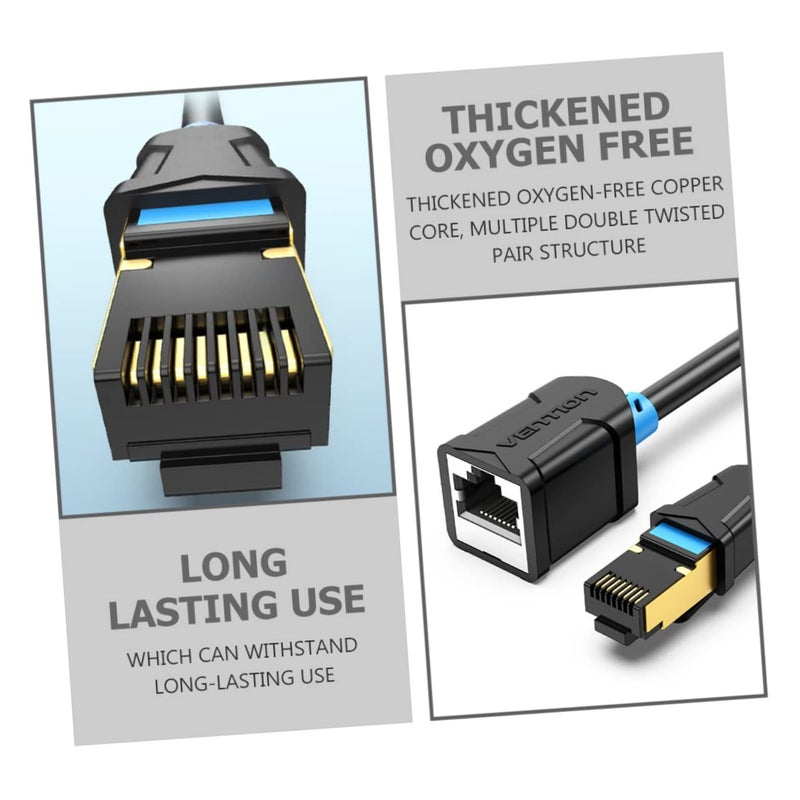 كابل إيثرنت Cat6 1000 ميجابت في الثانية 250 ميجاهرتز RJ45 ذكر إلى أنثى كابل شبكة LAN للألعاب والبث - Image 3