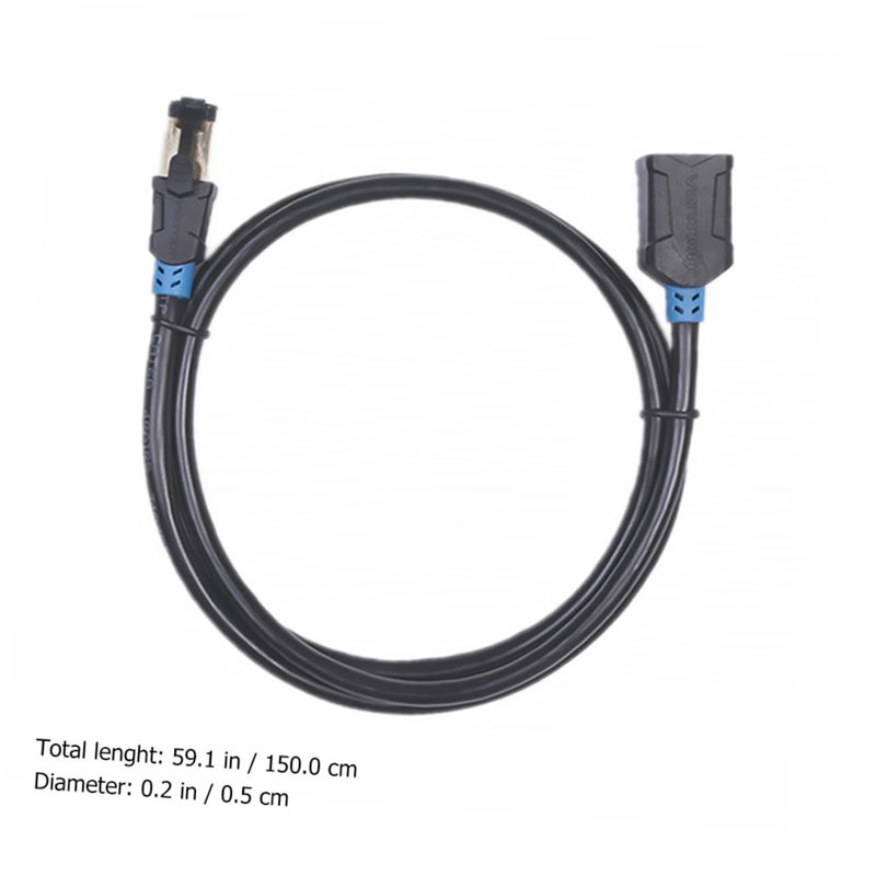 كابل إيثرنت Cat6 1000 ميجابت في الثانية 250 ميجاهرتز RJ45 ذكر إلى أنثى كابل شبكة LAN للألعاب والبث - Image 5