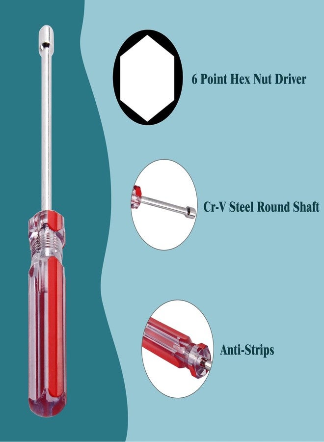 اتول مارت مفك براغي سداسي الرأس من يوتولمارت، مقاس 5 مم، صمولة سداسية، مفك براغي بمقبض غير قابل للانزلاق، مفك براغي سداسي الرأس - Image 3