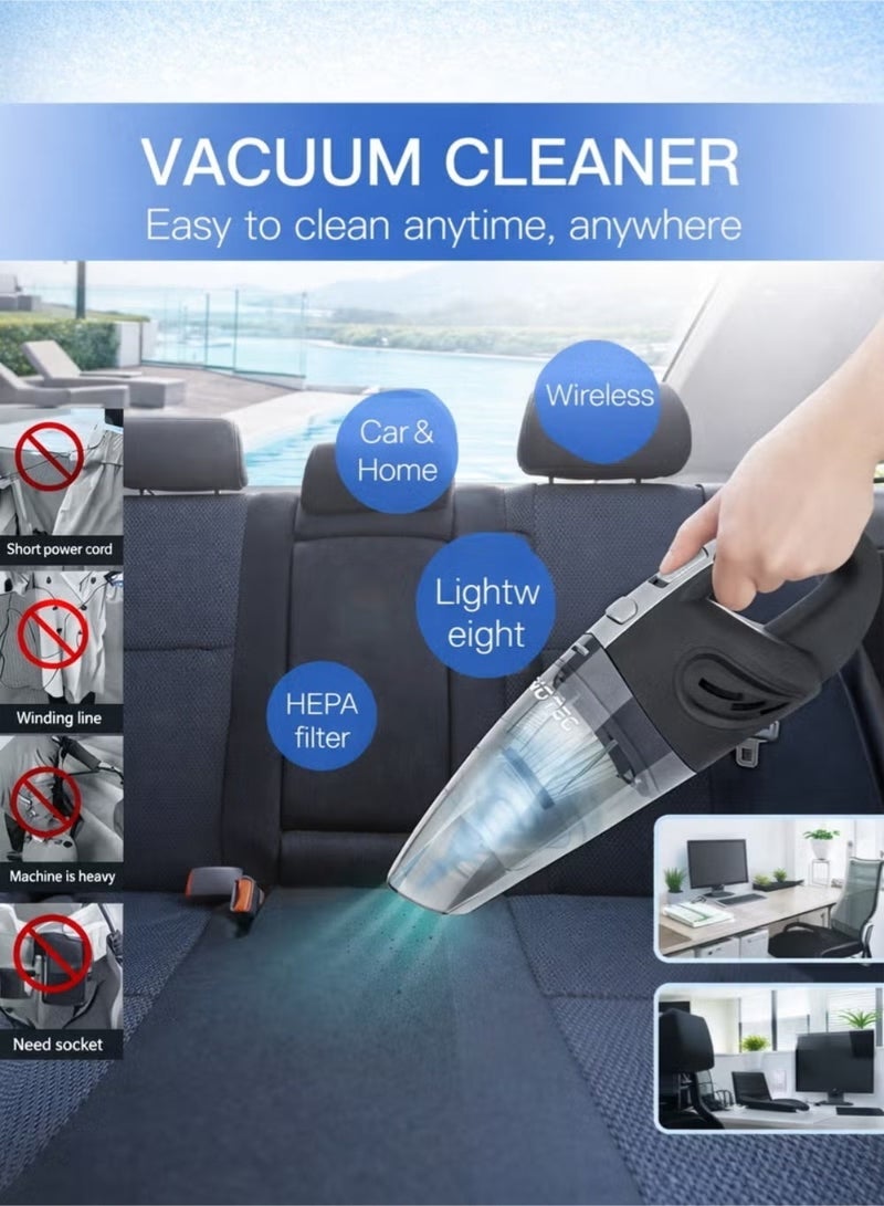 LIMOS Handheld Vacuum Cleaner Cordless High Power 120W 3200pa Vacuum Dust Busters Cordless Rechargeable Portable for Pet Pair Sofa Car Office Vacuum Cleaner - Image 4