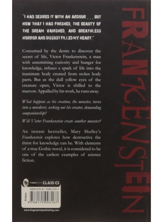 Frankenstein [Paperback] [Jan 01, 2001] Marry Shelley - Image 2