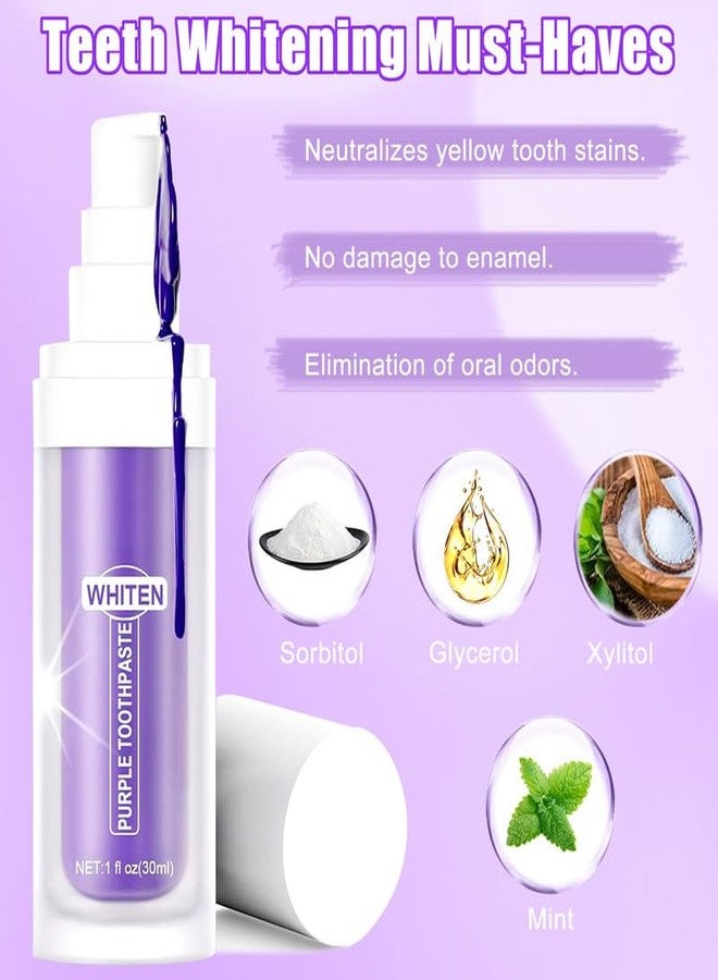 Vanish Purple Toothpaste for Teeth Whitening - Instant Whitening Colour Corrector Serum - Purple Toothpaste Whitening for Neutralizes Tooth Stains - Color Corrector - Image 4