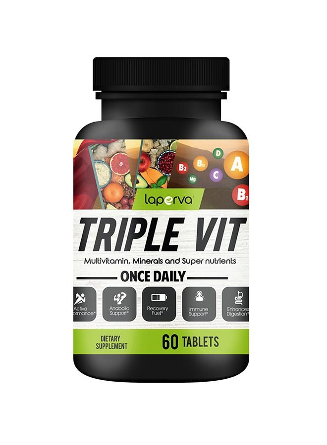Laperva تريبل فيت مع الفيتامينات المتعددة 60 قرصًا