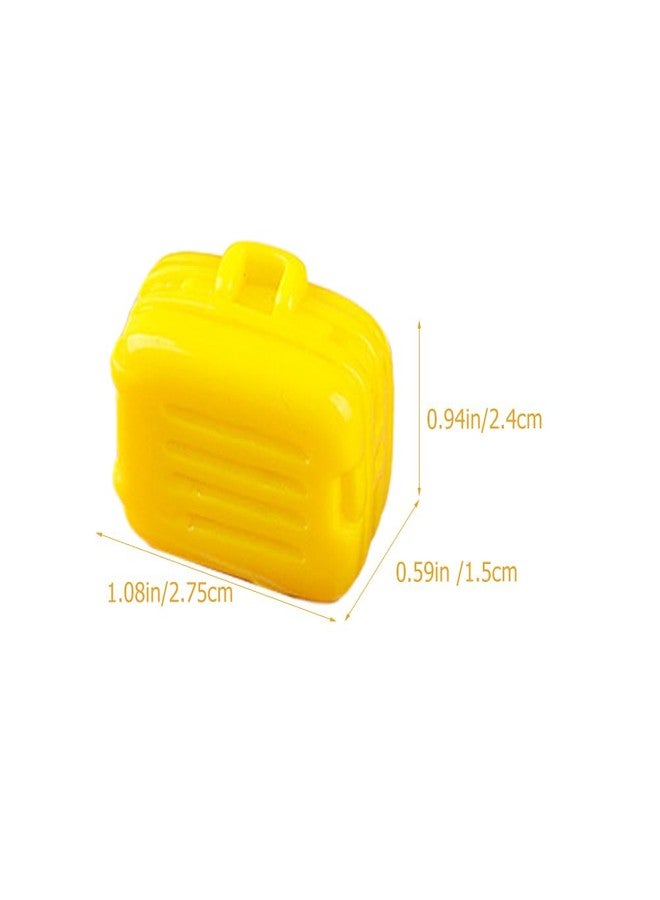 VICASKY 6Pcs Mini Suitcase Party Favor Box Realistic Small Doll Luggage Dollhouse Decor Accessories for DIY Micro-Scene Layouts Chic Adornments Tiny House Display 1.08 * 0.94 * 0.59inch - Image 5