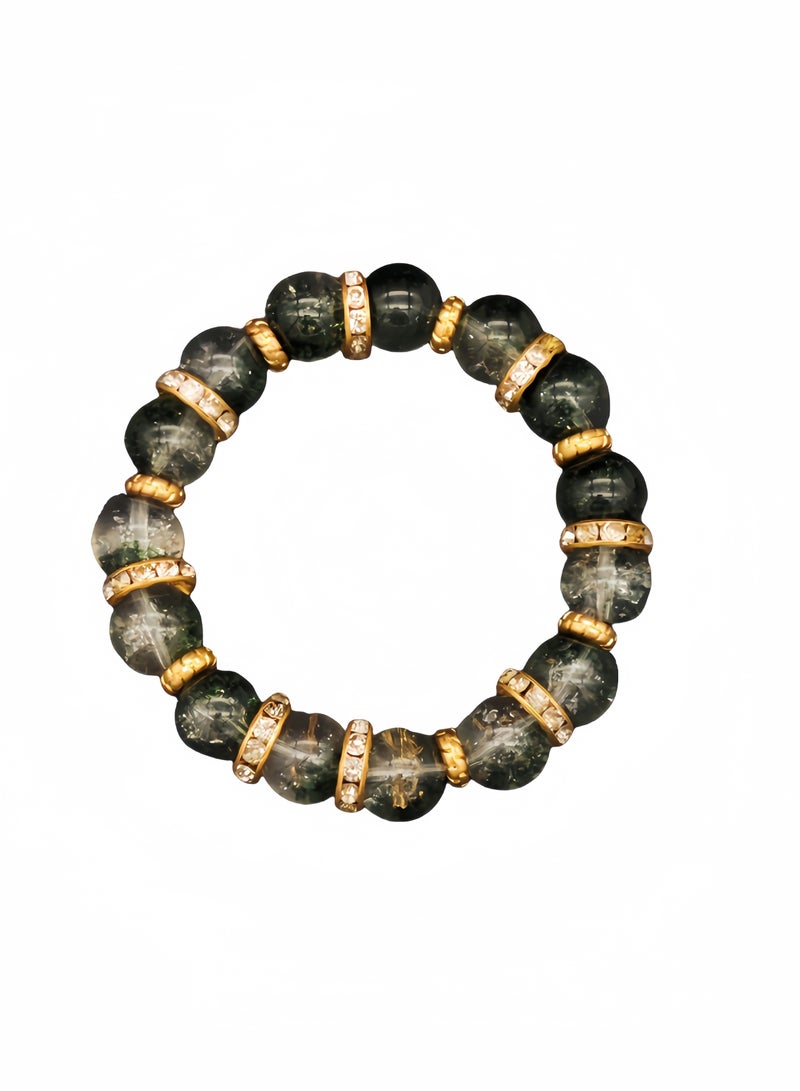 Green bead bracelet - Image 1