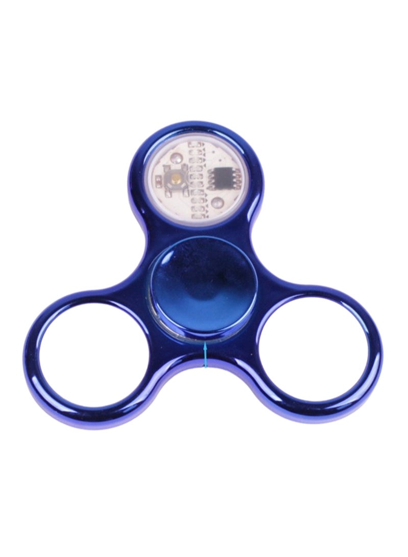 Three-Leaf 18-Change Light Blue Fidget Spinner Can Relieve Stress And Anxiety, Decompression Desktop Spinning Top Toy, Finger Gyroscope Metal Focus Birthday Gift