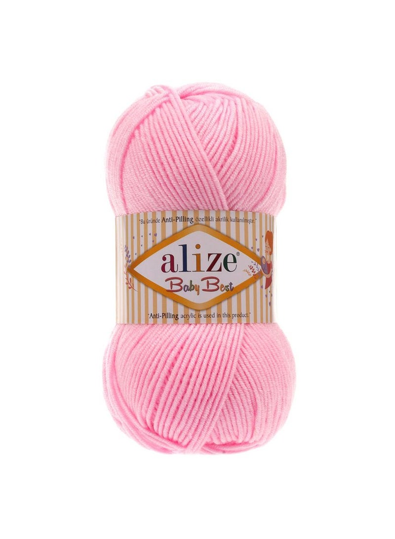 Alize Baby Best Acrylic Yarn 191 Geranium Pink