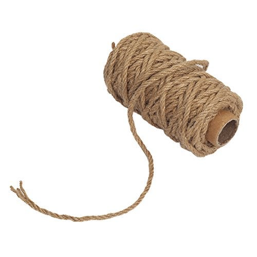 Tenn Well Strong Natural Jute Twine, 4mm Thick 66 Feet Long Jute String Rope Roll for Garden, Arts & Crafts, Home Decor, Packaging - Image 2