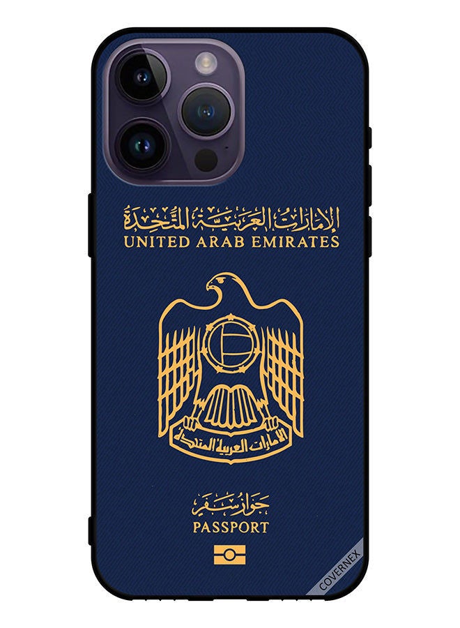 Covernex Protective Case Cover For Apple iPhone 14 Pro Max Uae Passport Pattern - Image 1