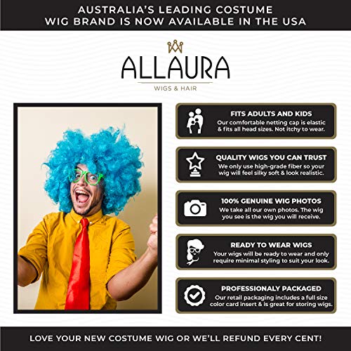 ALLAURA – Morty Costume Short Brown Wig Shaggy Costume Men, Mens Shaggy Wig 60s Wigs Mod Sonny Austin for Adults – Mens Halloween Wig - Image 5