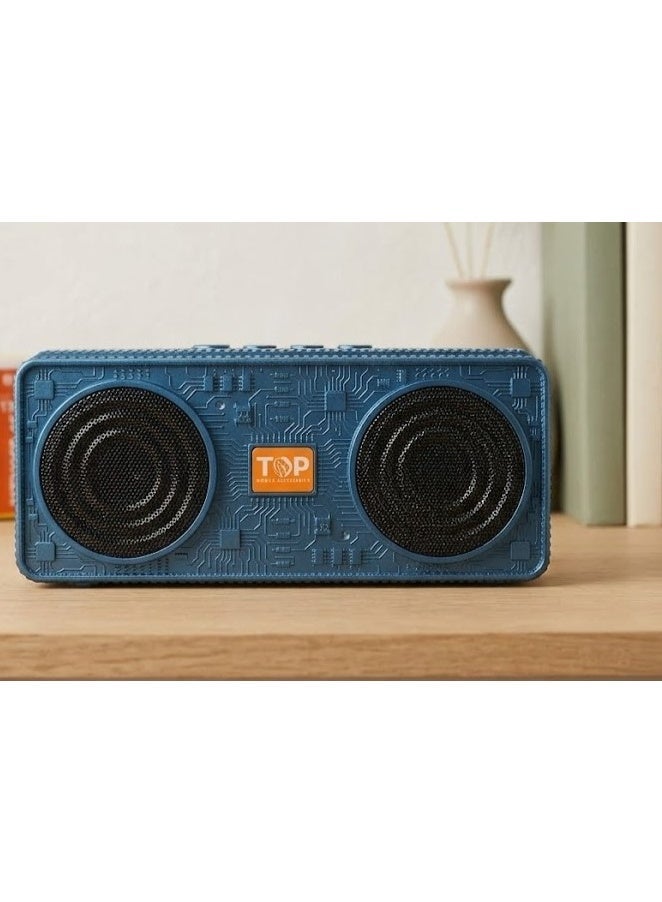 TOP T301 Portable Bluetooth Speaker with Powerful Bass, 10W, USB, AUX, and TF Card Connectivity – Wireless Hi-Fi Speaker - Image 2