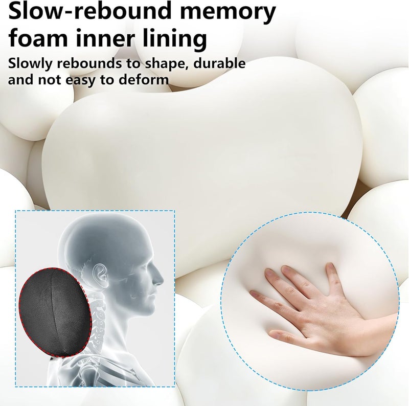 Dapucarin Ergonomic Memory Foam Car Neck Pillow for Neck Support - Black - Image 5