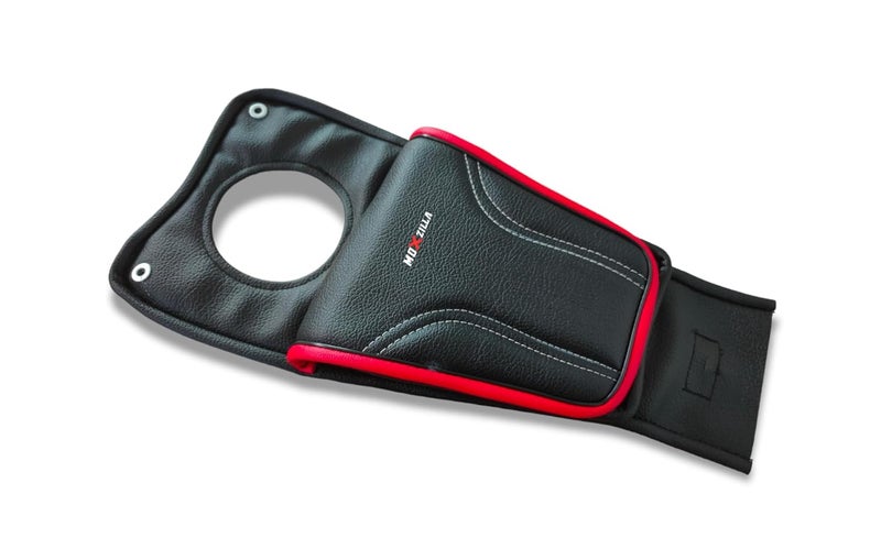 MOXZILLA Leather MT15 Sporty Tank Bag / MT15 Tank Cover Suitable for All Models (Red) - Image 1