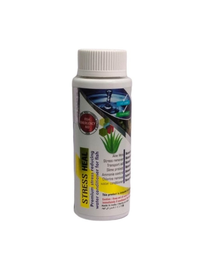 Generic Aquatic Remedies Stress Heal - 100Ml | Suitable For Fresh And Salt Water | Rapidly Reduces Stress And Mortality | Aquarium Water Conditioner With Free Key Ring  - Image 1
