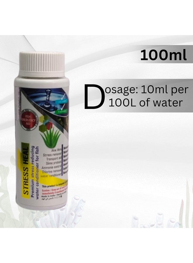 Generic Aquatic Remedies Stress Heal - 100Ml | Suitable For Fresh And Salt Water | Rapidly Reduces Stress And Mortality | Aquarium Water Conditioner With Free Key Ring  - Image 3
