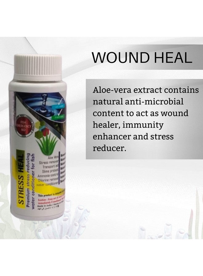 Generic Aquatic Remedies Stress Heal - 100Ml | Suitable For Fresh And Salt Water | Rapidly Reduces Stress And Mortality | Aquarium Water Conditioner With Free Key Ring  - Image 4