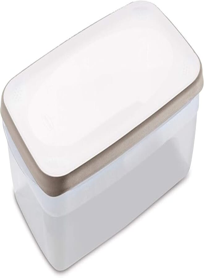 Stefanplast Stefan Plast Food box for refrigerator CIAO FRESCO lt. 3,6 white - light dove grey - transparent 01361